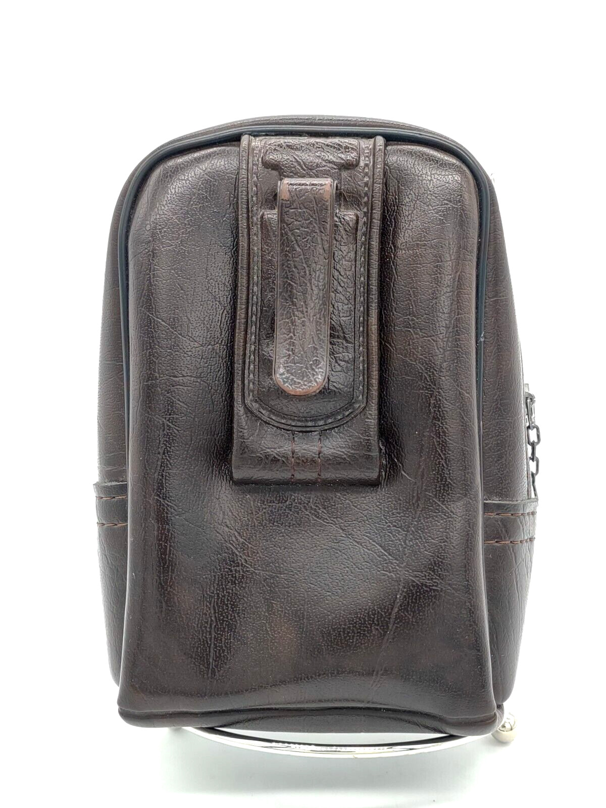 Brown Leather Leatherette Kodak Pocket Tote Zippered Camera Carrying Case