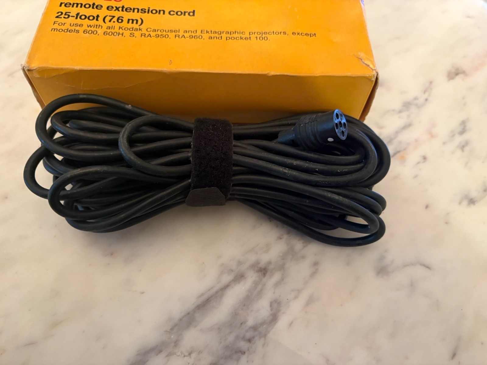 Vintage Kodak EC58 25ft Remote Extension Cord EC-58 NOS w/Original Box Carousel