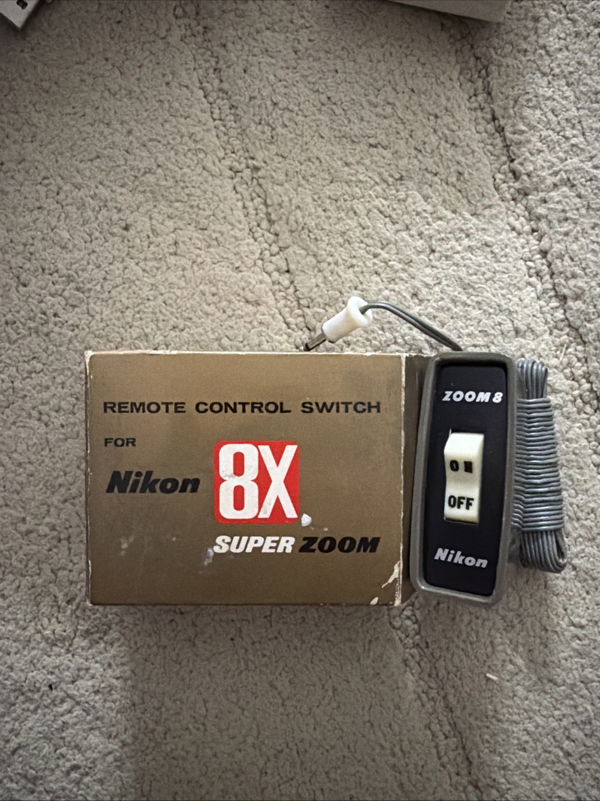 VINTAGE CAMERA PHOTOGRAPHY NIKON 8X SUPER ZOOM REMOTE CONTROL SWITCH