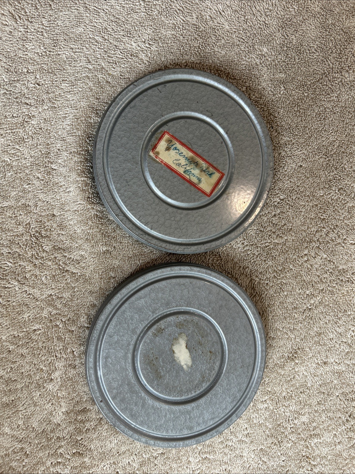 Vintage Brumberger Film Canisters With Kodascope Reels In Grey. 100-R06