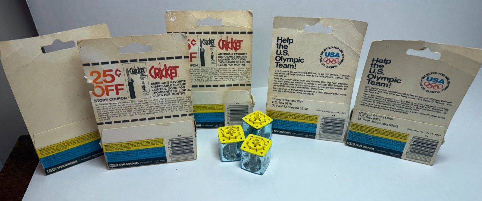 Vintage – Sylvania Blue Dot Flashcubes. 20 cubes 84 flashes