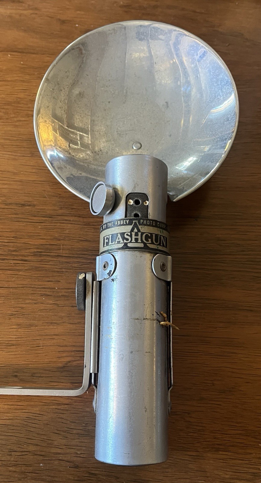 Antique Camera Chrome Flashgun by the Abbey, Made in USA, No. 5048