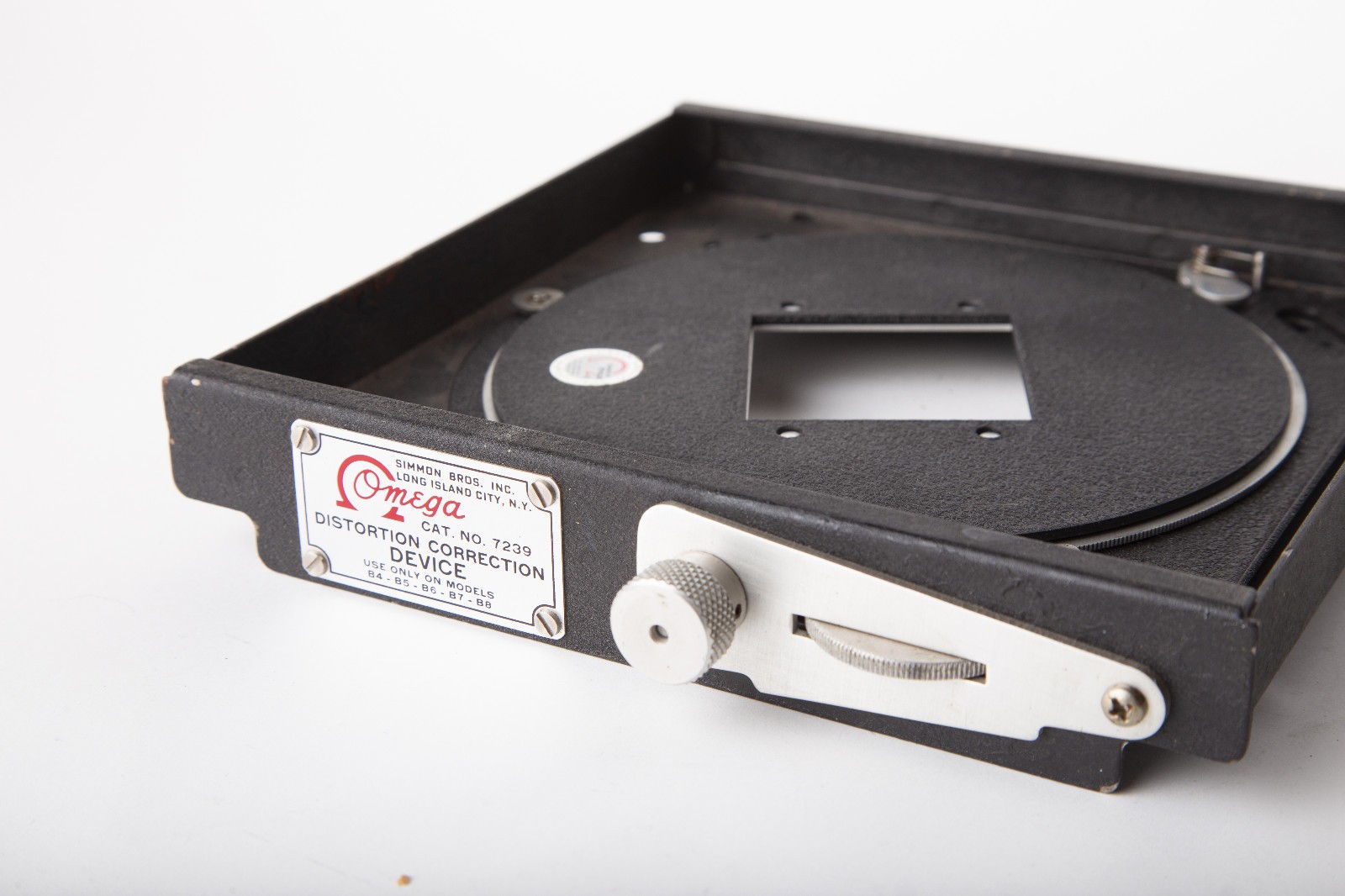 Omega Distortion Correction Device 7239 & Instructions for Model B4-B8 Enlargers