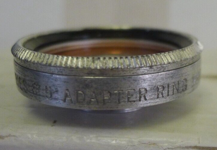 Tiffen Series 5 #502 Adapter Ring Screw-In with Yellow Filter and Kodak Case