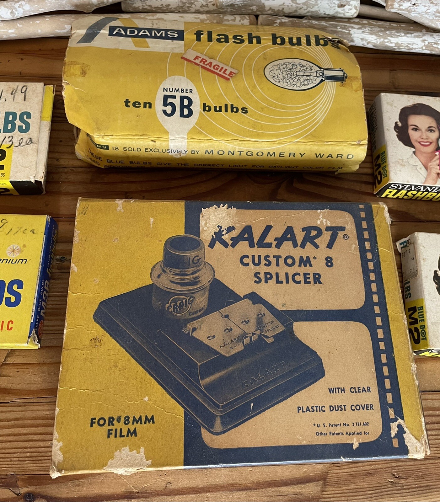 Kalart Custom 8 Splicer w/ Flash Bulbs M2, M3B, 5B Bundle
