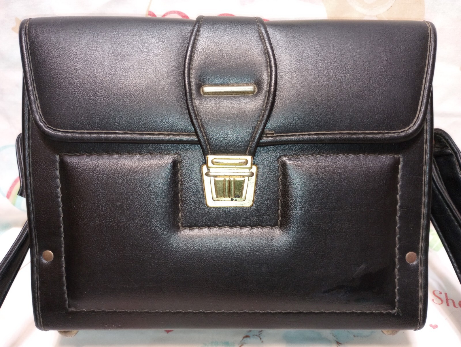 Vintage Black Camera Case With Adj. Strap