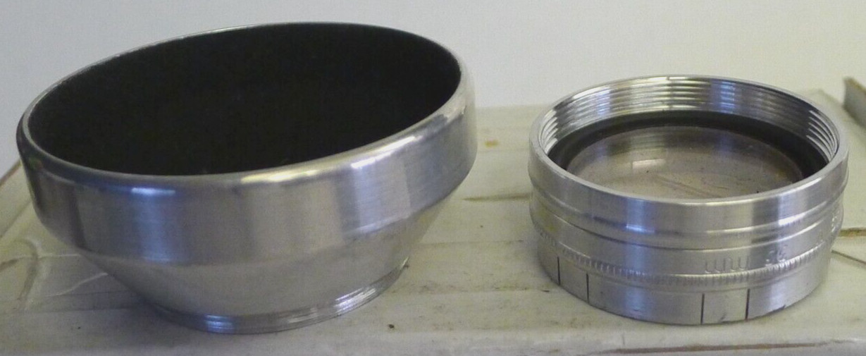Mil-O Series V 33mm Drop in Filter Holder Ring Adapter + Hood & Tiffen Sky-1A F