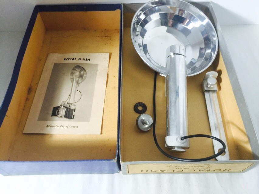Vintage Royal Flash A. S. A. Shutter With Box And Shutter For Camera