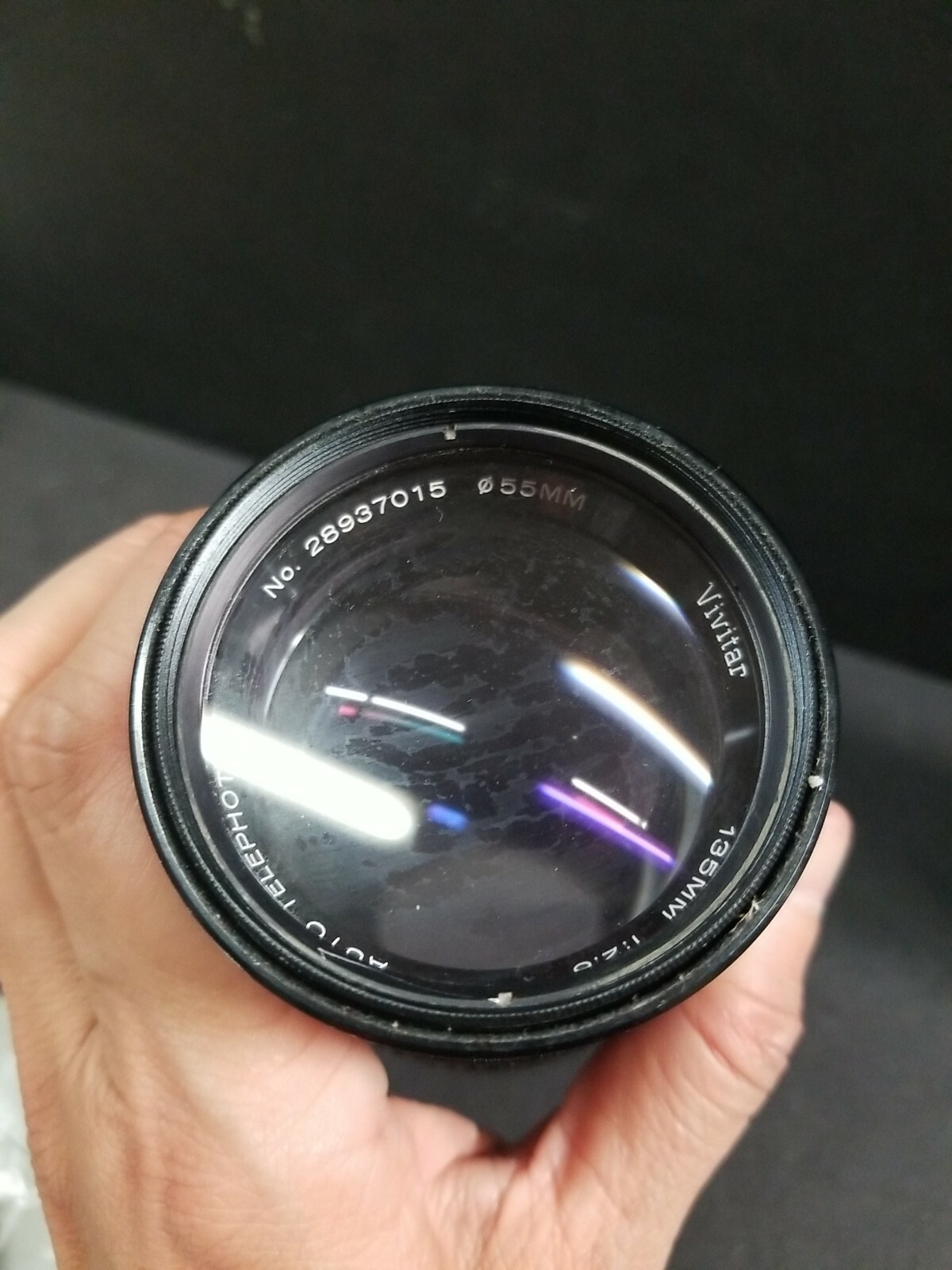 Vivitar Auto Telephoto 135mm F1:2.8 Mount 55mm + Tiffen Sky 1-A Filter