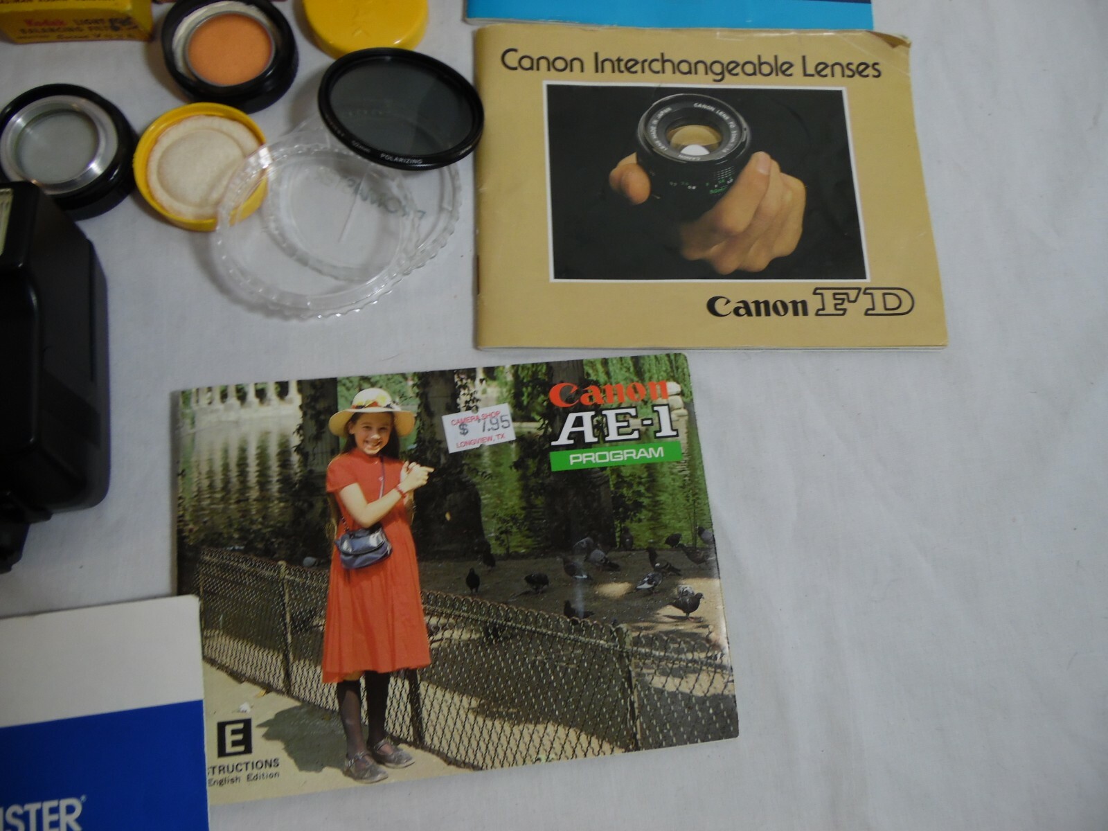 Cannon Speedlite 166A Vivitar 52mm lens Kodak filter Autokrups IV Camera Parts