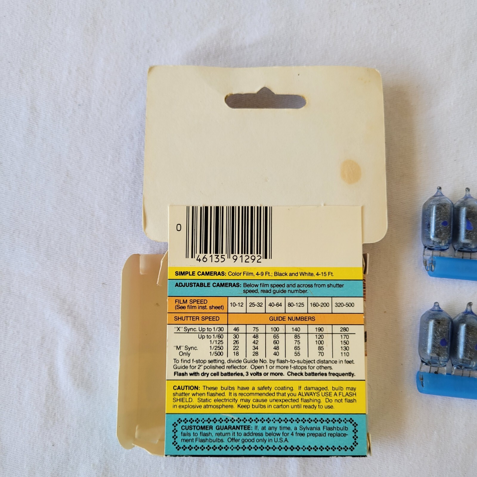 GTE Sylvania Blue Dot Flashbulbs AG1B Blue Bulbs 18 Total Vintage Advertising