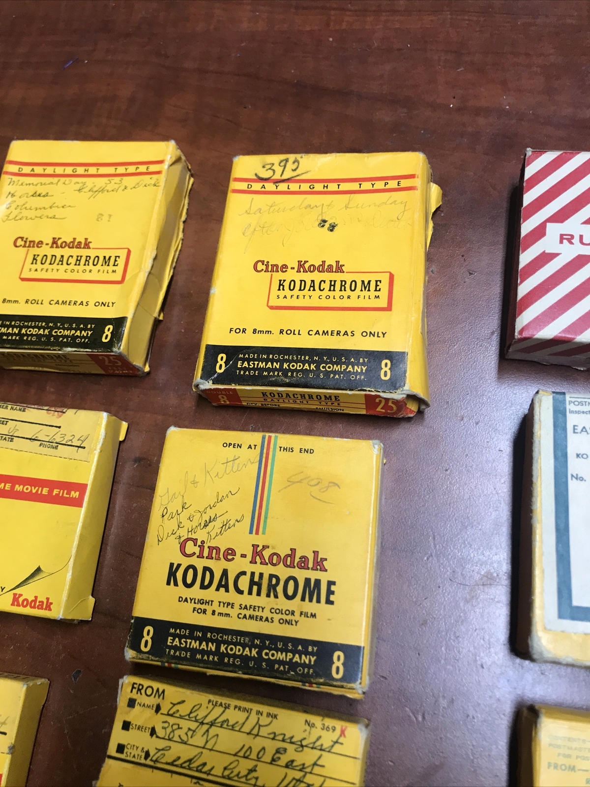 Lot Of 12 Vintage 8 MM Kodak Roll Cameras Personal Home Movies AS IS NOT TESTED
