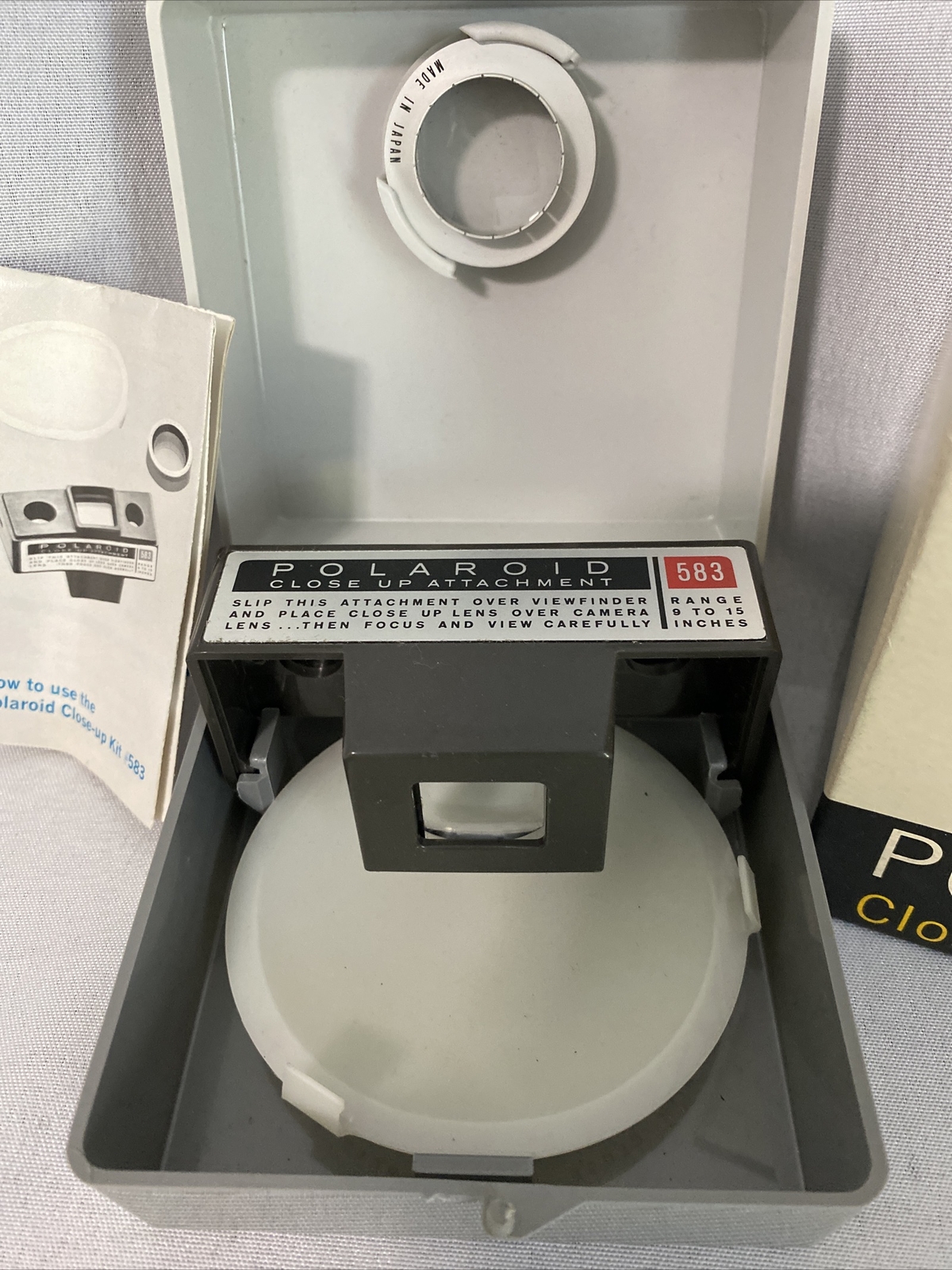 Polaroid Close-Up Kit #583A Complete with Case & Instructions