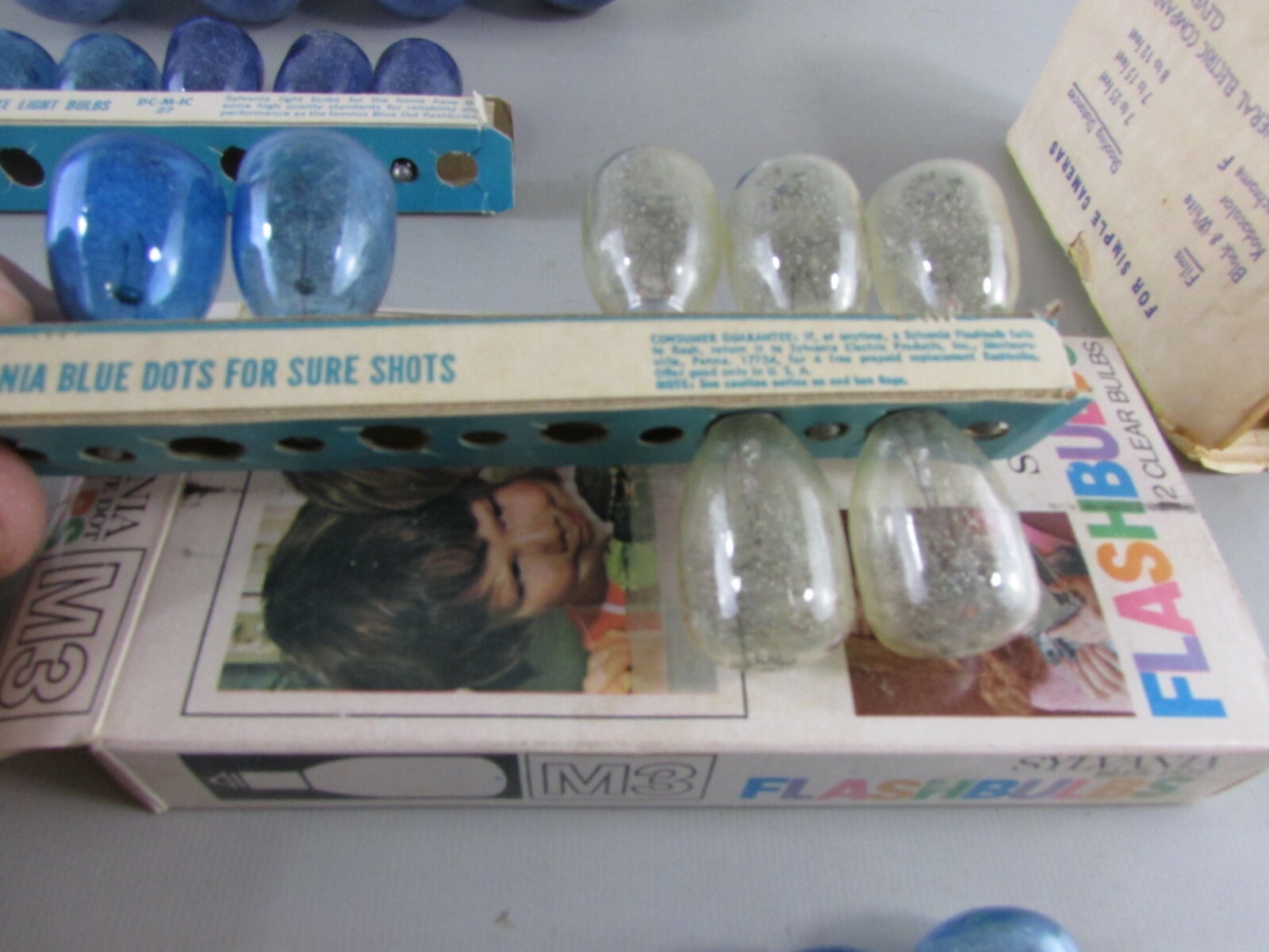 Flash Bulbs cubes sticks AG-1B M3 #5 MIXED LOT 52 Vtg