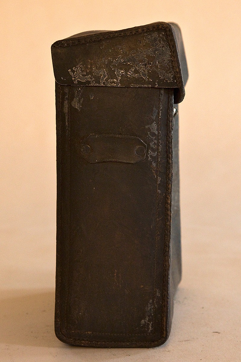 OLD Vintage Black Leather Camera Case 10X8X3.5 for View Camera…Kodak?