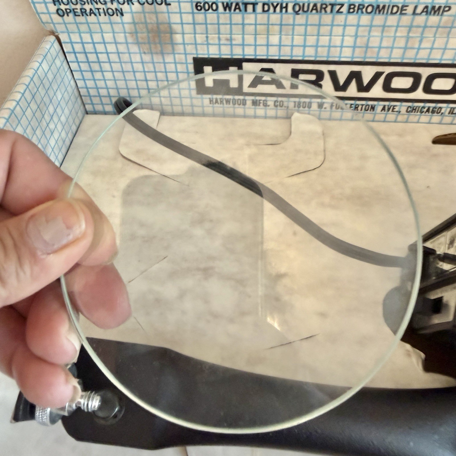 Harwood VL-4 Ultra-Brite 600W Video Camera Light Vintage Working Boxed