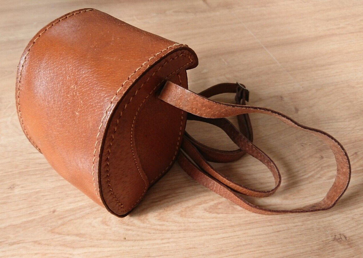 Brown Leather Case Cover for MOM Fotobox Foto Box Hungarian 6×6 cm Film Camera