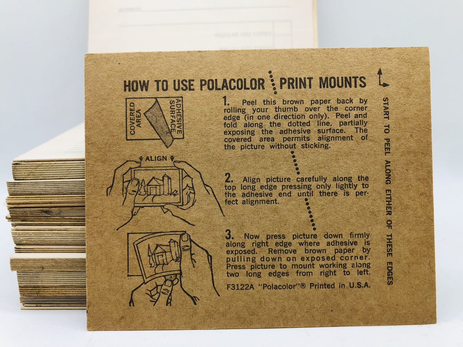VTG POLAROID Polacolor 3.375″ X 4.25″ Lot Of 77 Print Mounts New Open Box
