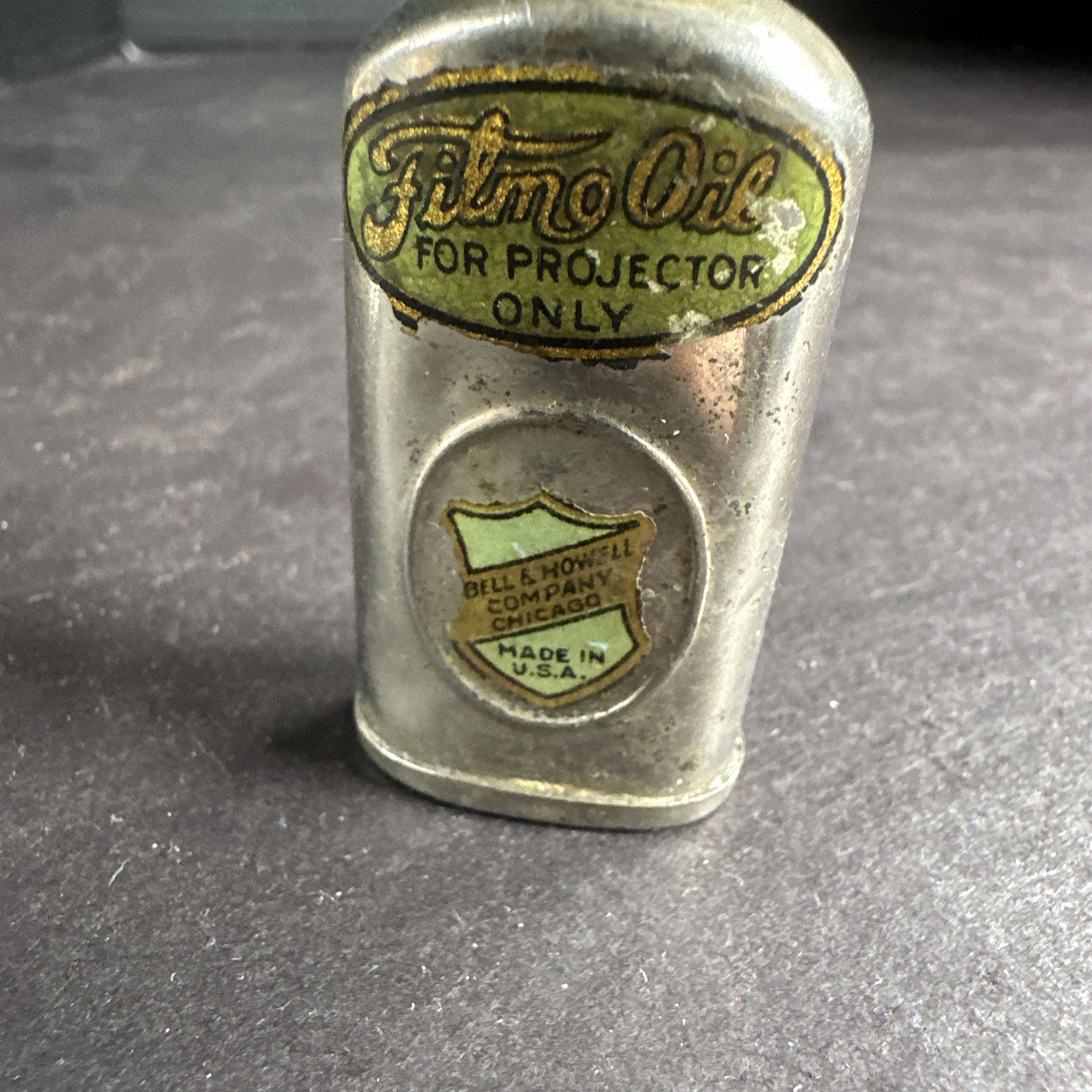 Vintage Bell & Howell Projector Film Oil Tin #M7