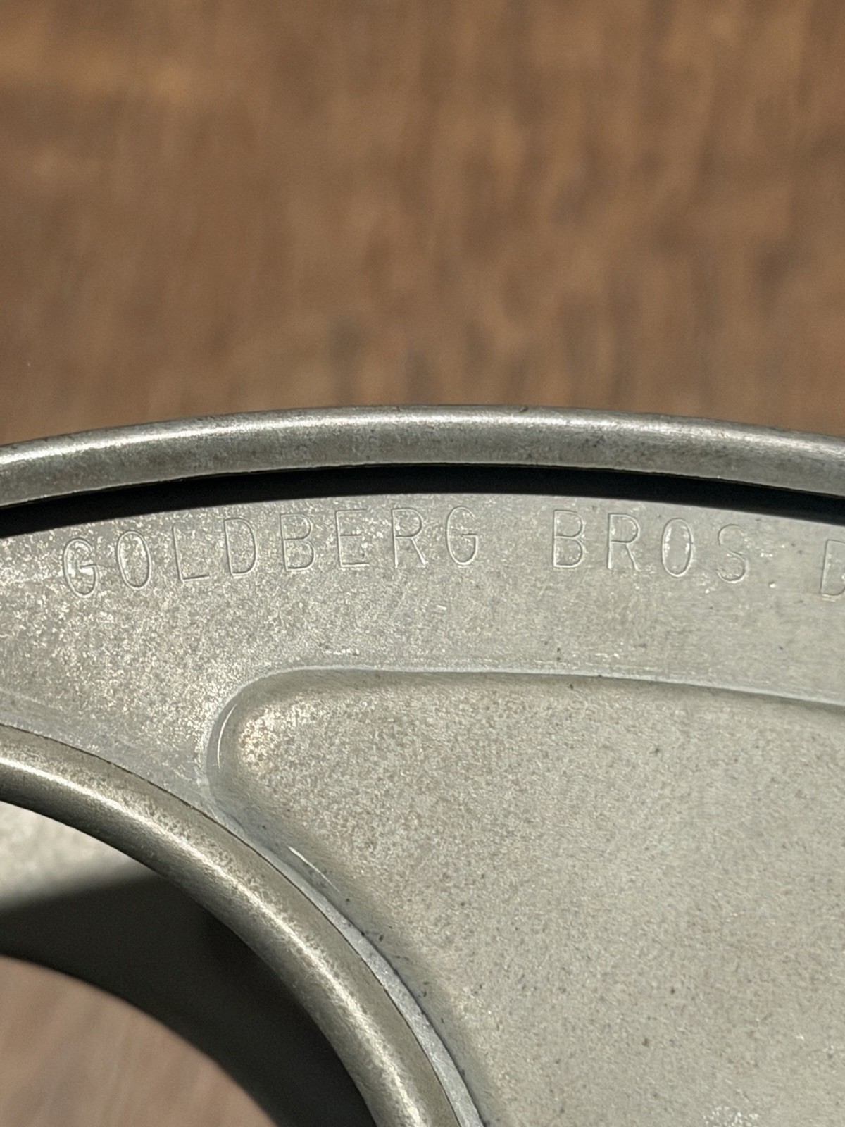 Vintage Goldberg Brothers 35mm 10 Inch Metal Film Reel, Denver Colorado USA