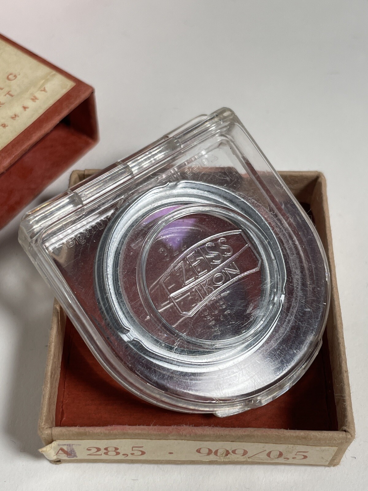 Vintage Zeiss Ikon A G Stuttgart Vorsatzlinse Proxar Lenses Germany Mint In Box
