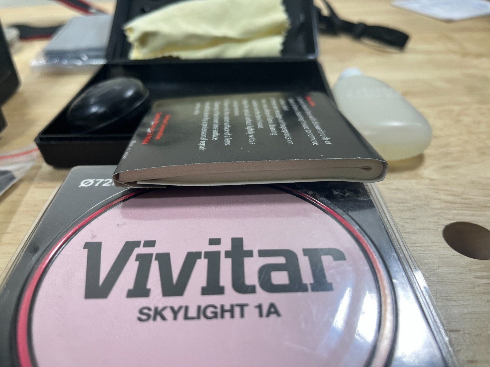 Vintage Camera Accessory & Parts Lot – Vivitar – Canon – Filters – Cleaning Kit