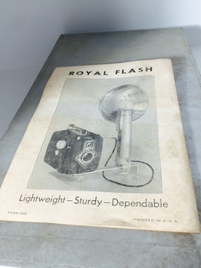 Vintage Royal Flash A. S. A. Shutter With Box And Shutter For Camera