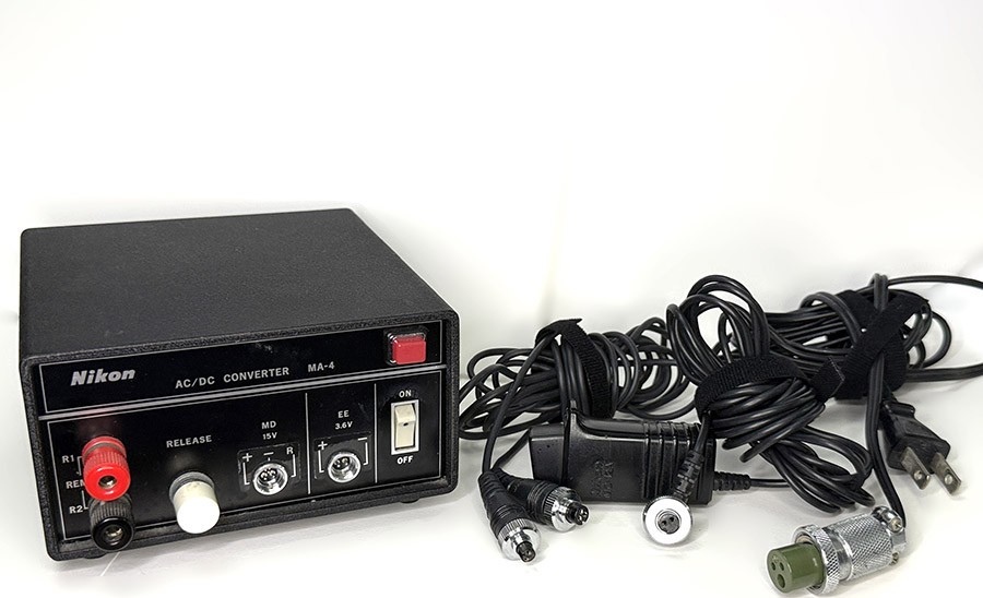 Nikon MA-4 AC/DC Converter + MD-4 Motor Drive Set for F3 / F3HP w/ MC-12A Remote