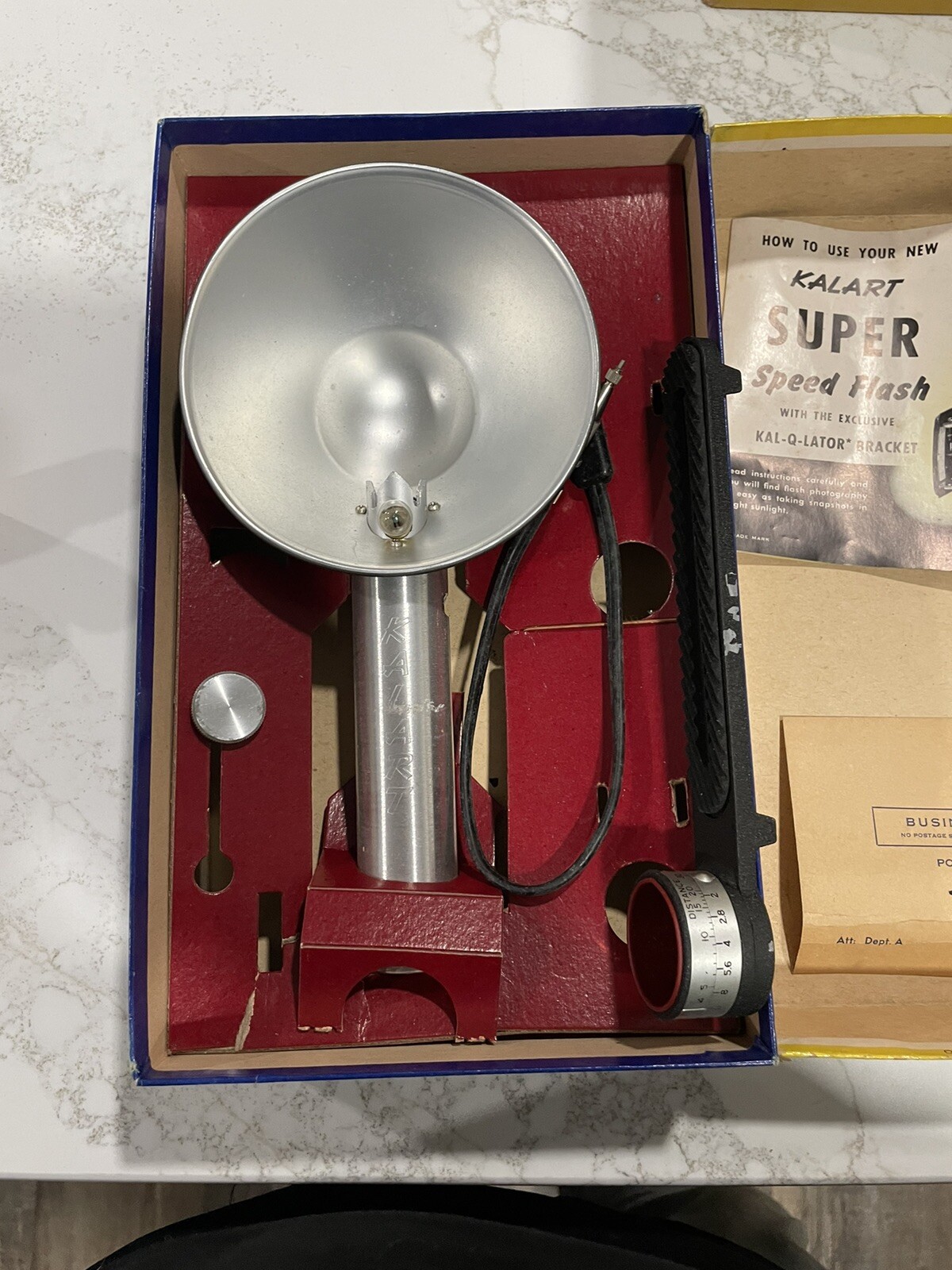 Kalart Safety First Super Speed Flash VTG Original Box. UNTESTED