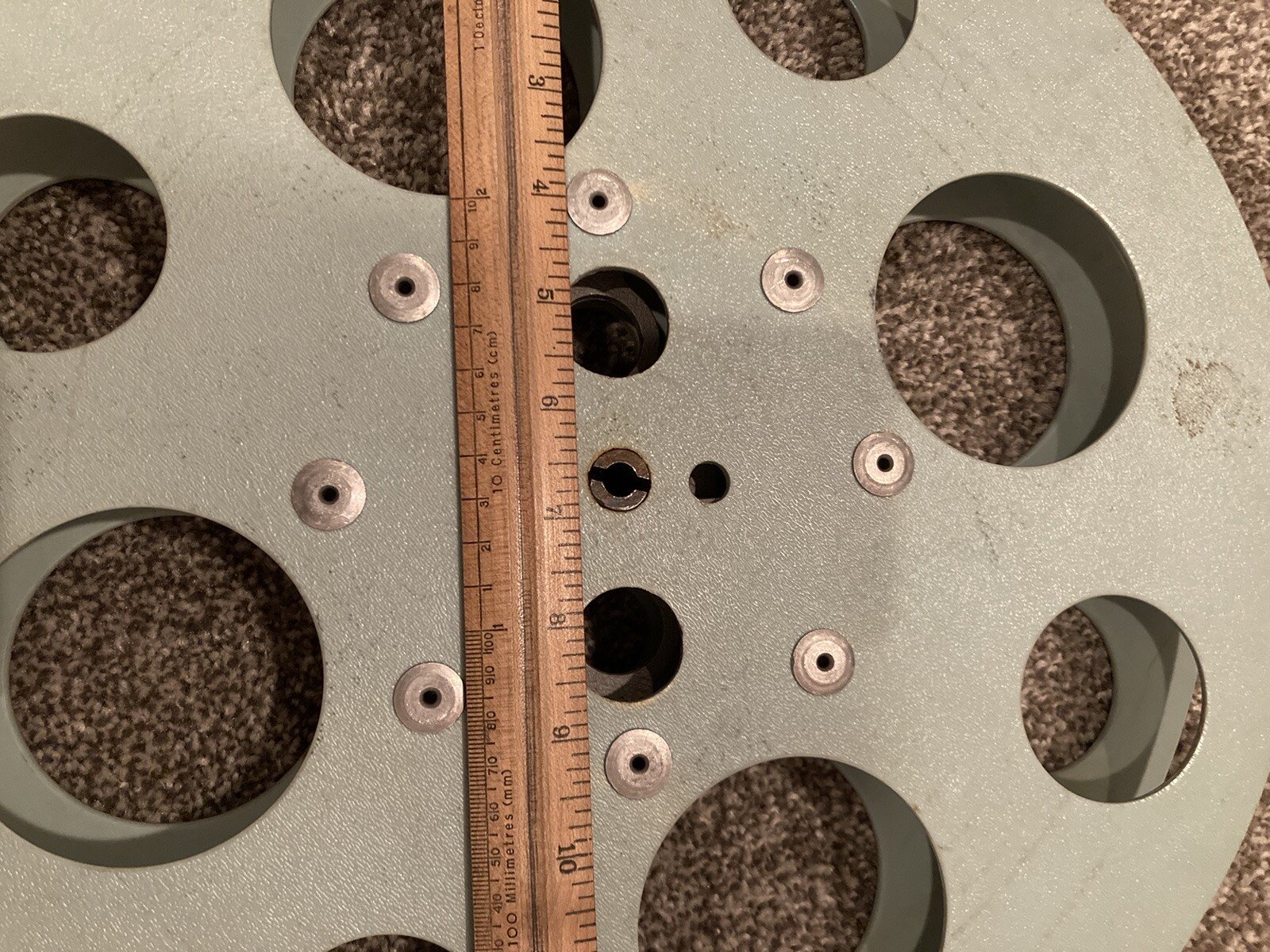 VINTAGE – 15 INCH REWIND FILM REEL – USED