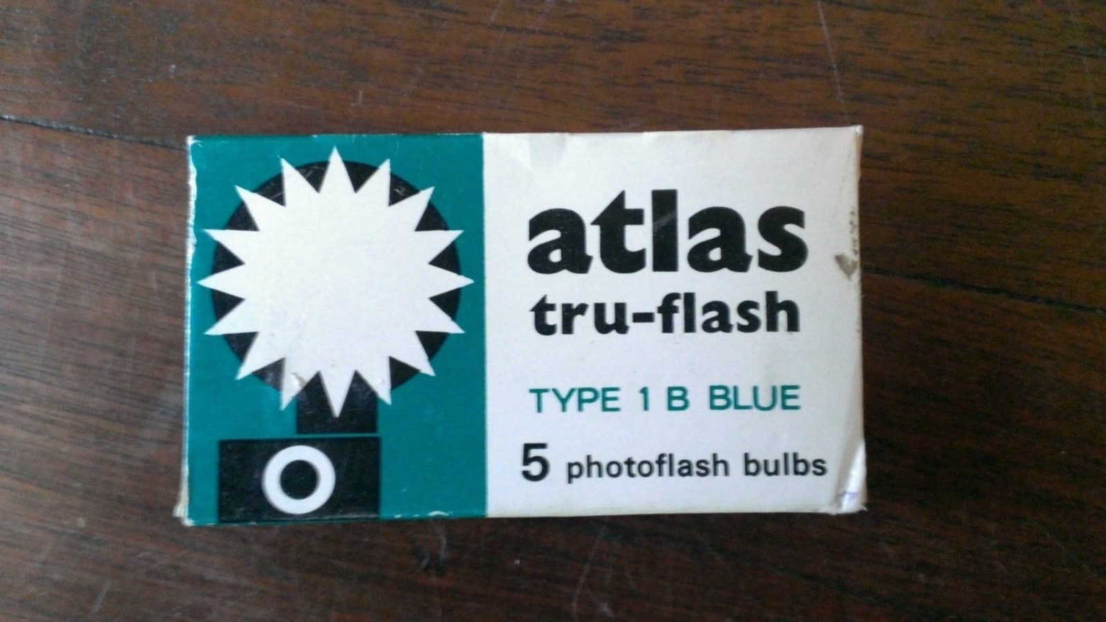 Atlas tru-flash Type 1 B Blue photoflash bulbs – 5 per box NOS