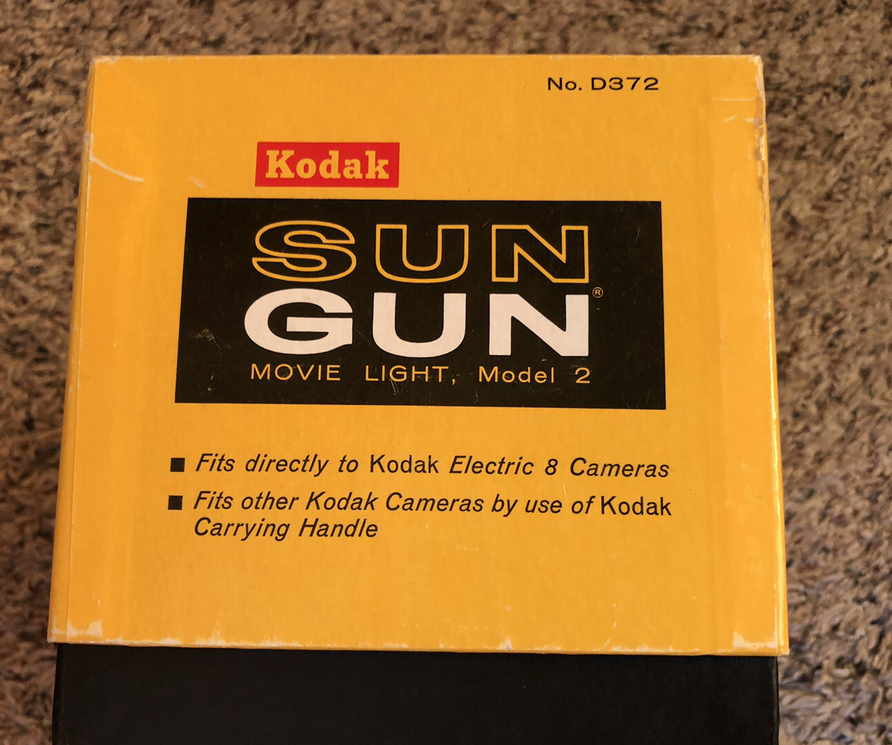 Vintage KODAK Sun Gun Movie Light-Model 2 -Original Box – Tested- Works great