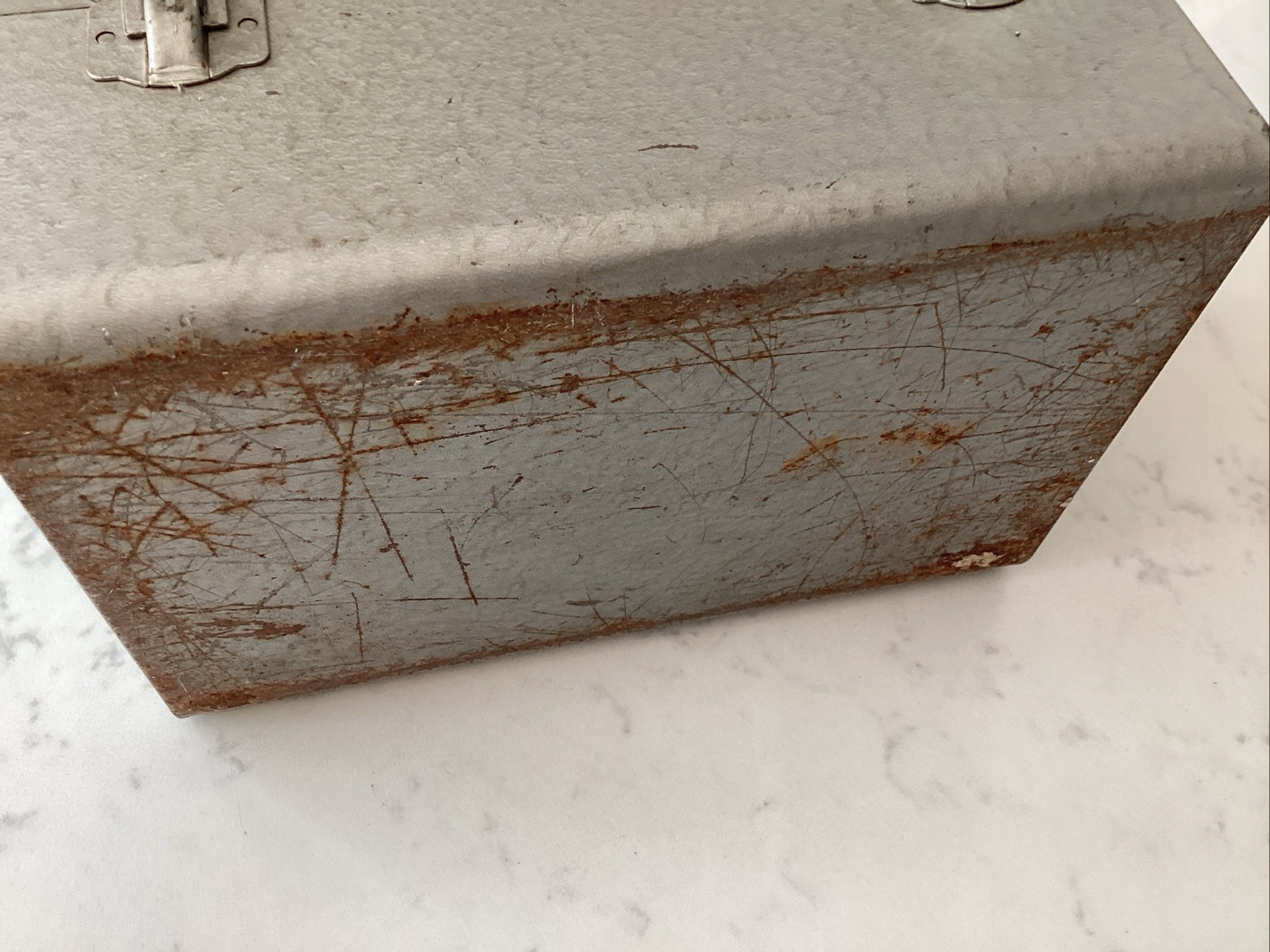 Vintage Brumberger 12 Slot 8mm Film Reel Metal Canister Case Old Empty