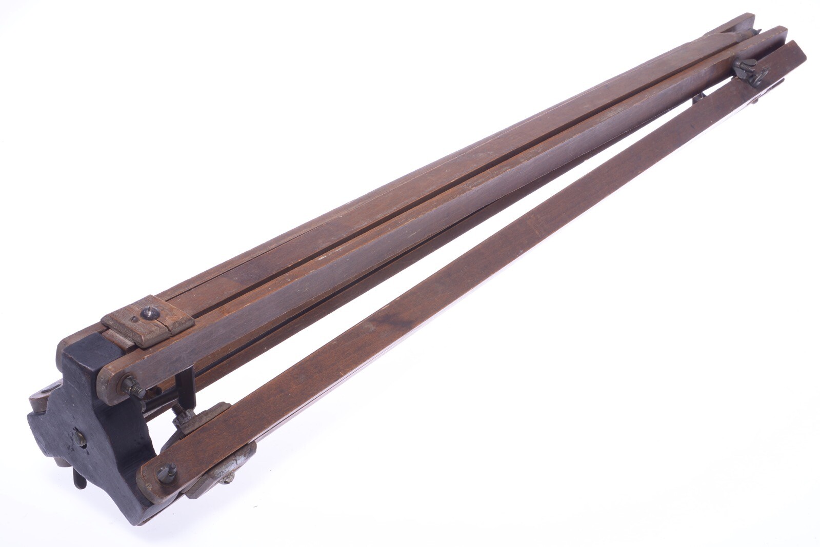 ✅ ANTIQUE WOOD TRIPOD 132CM 51.96″ GLASS PLATE LARGE FORMAT FIELD VIEW CAMERA