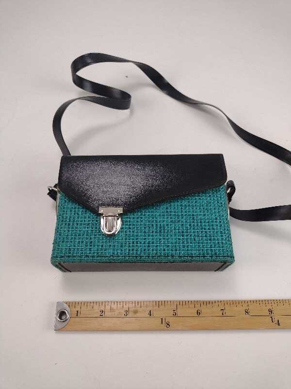 Vintage Camera Case – Aqua Tweed – 1960’s