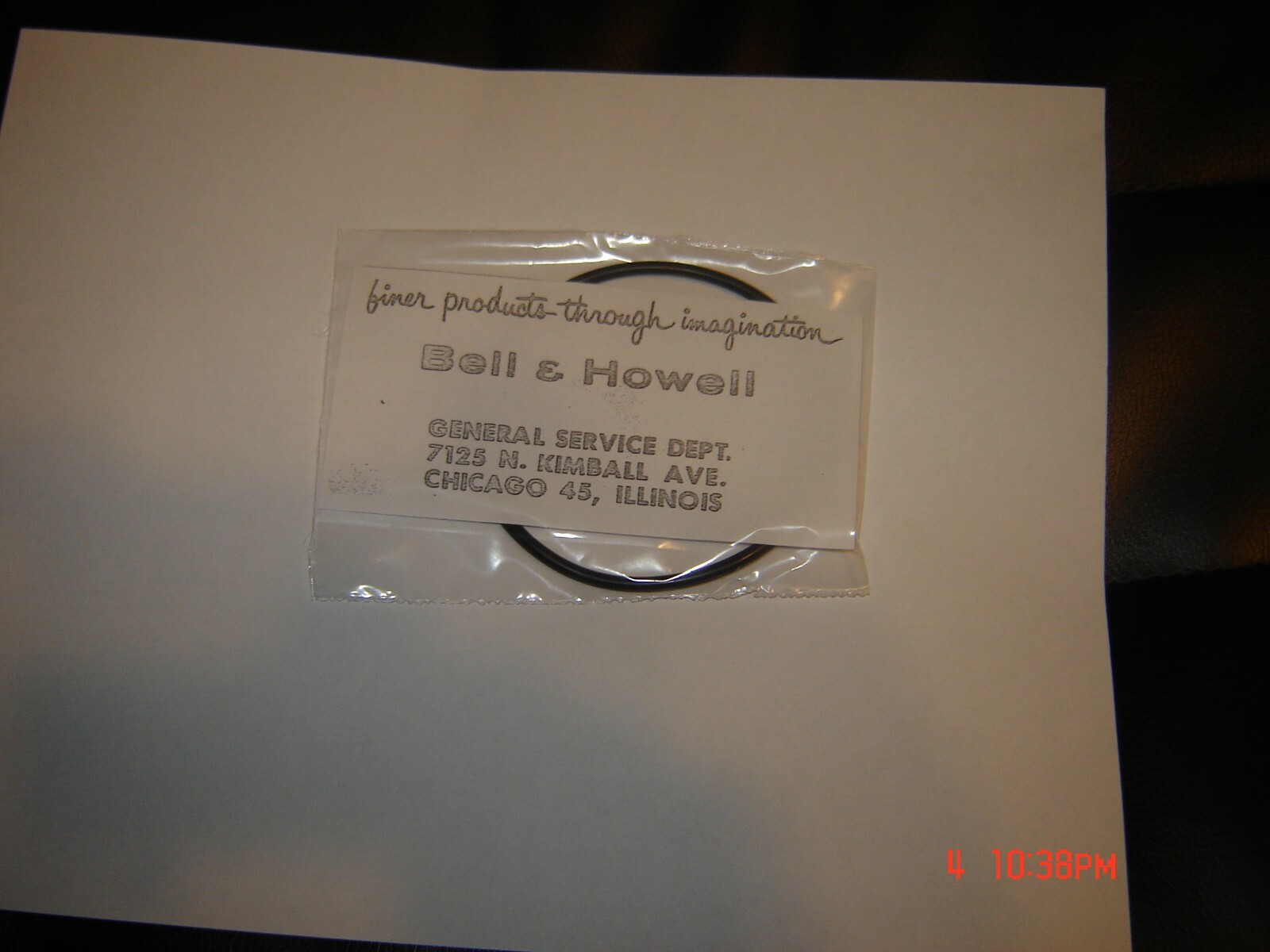 8mm Bell & Howell 421 Projector Motor Drive Belt, New