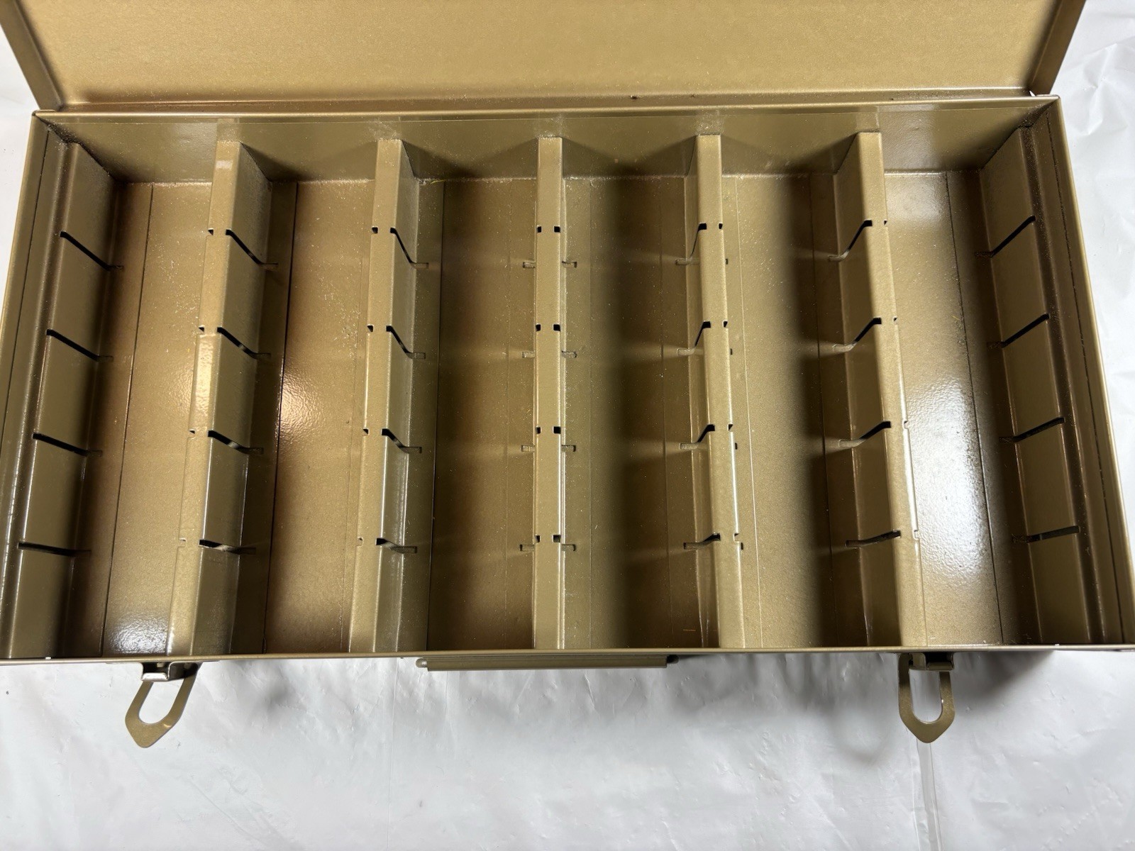 Vintage Metal Slide Storage Box Case Holds 200 Plus 35mm Slides or Coin Flips