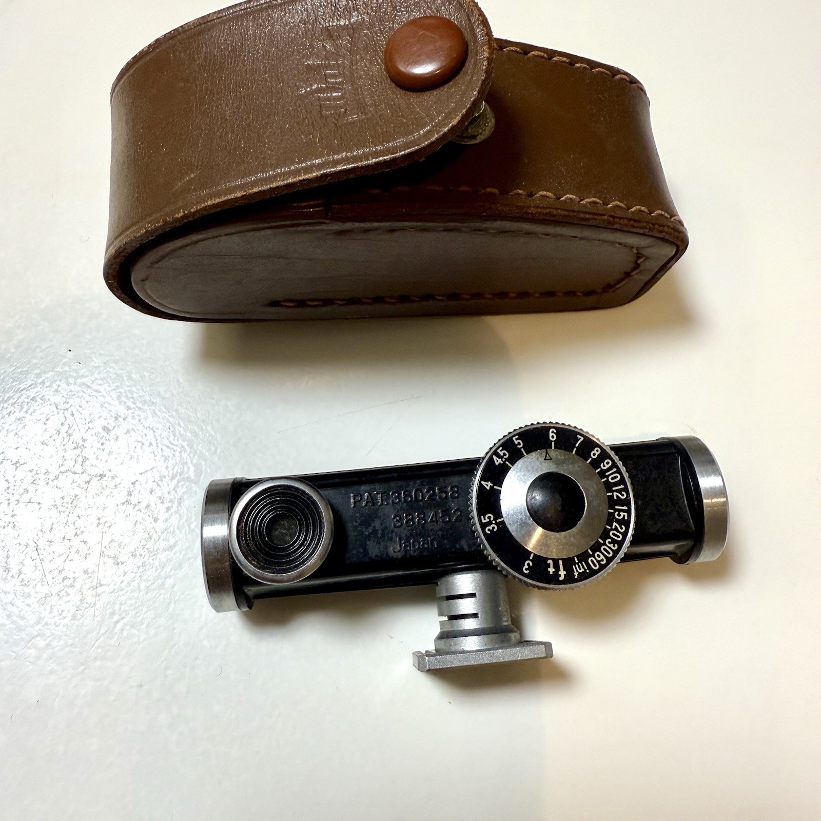Vintage Walz Japan Camera Range Finder Accessory with Leather Case from JAPAN