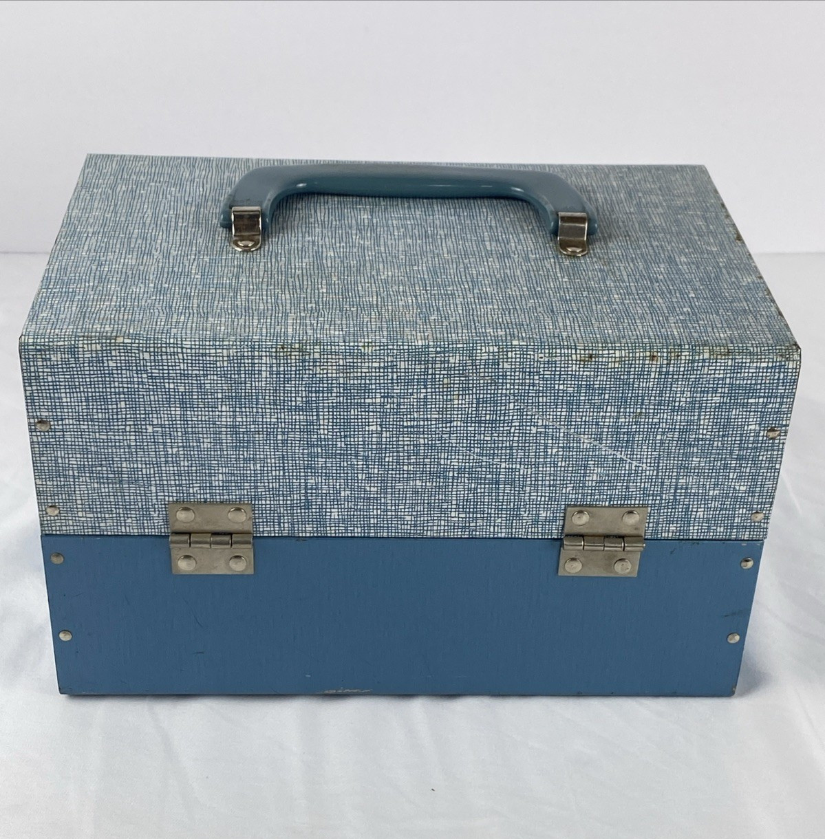 Bruce 5″ Reel 8mm Film Storage Case 12 Slot + 8 Full Reels w/Canisters Harwood