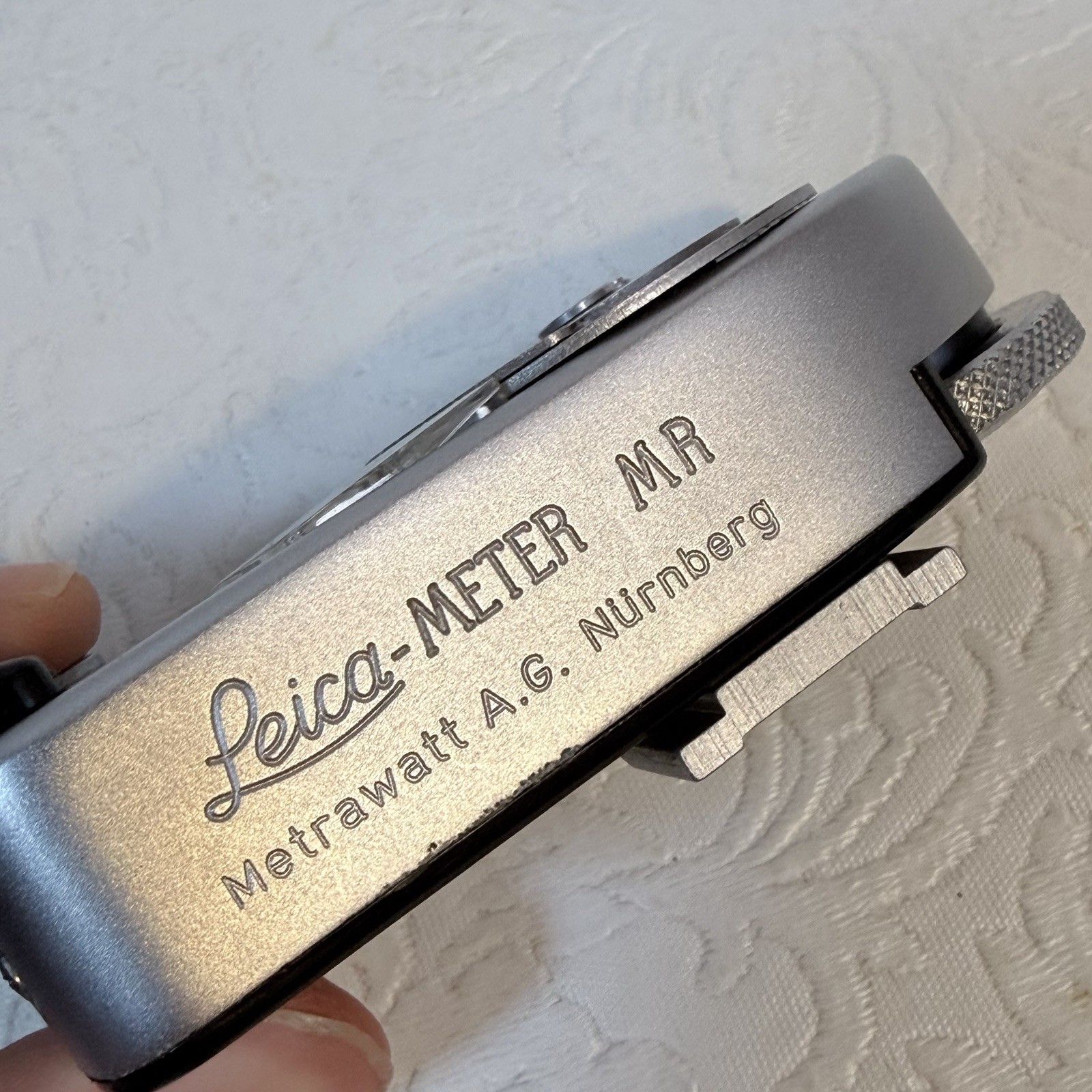 Leica Light Meter MR Chrome For Leica M Camera WORKING Box, Papers, New Battery