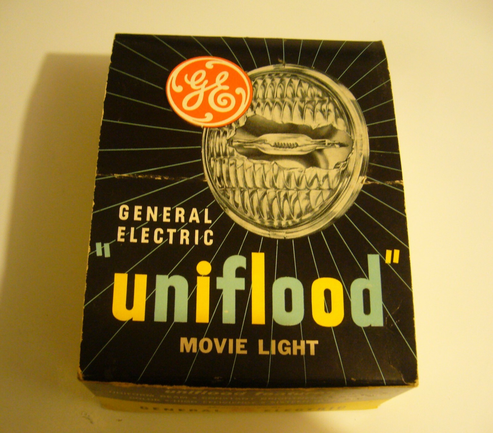 Vintage GE DXK 115-120V Uniflood Sealed Beam Home Movie Lamp