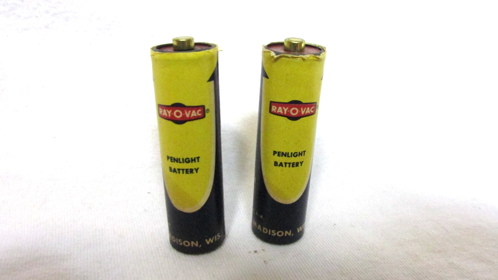 RAYOVAC AA BATTERIES PAPER COVERED marked 15 cents