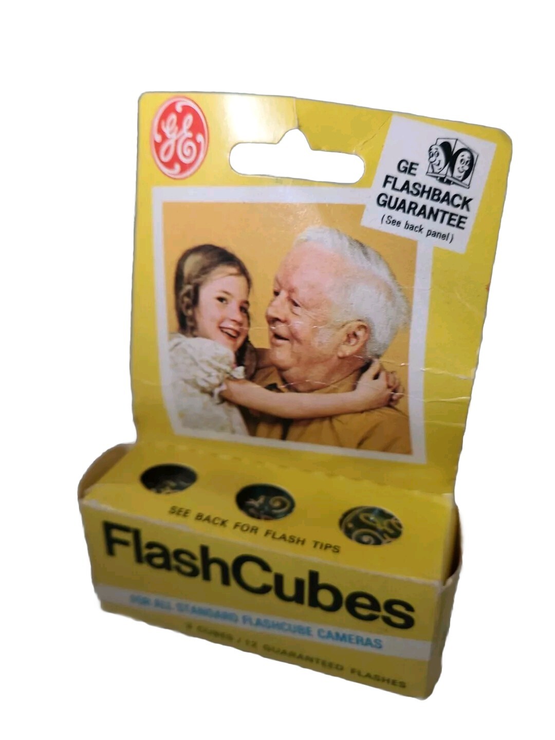 G.E. Flashcubes Vintage 3 cube Original Box NEW General Electric Camera Flash