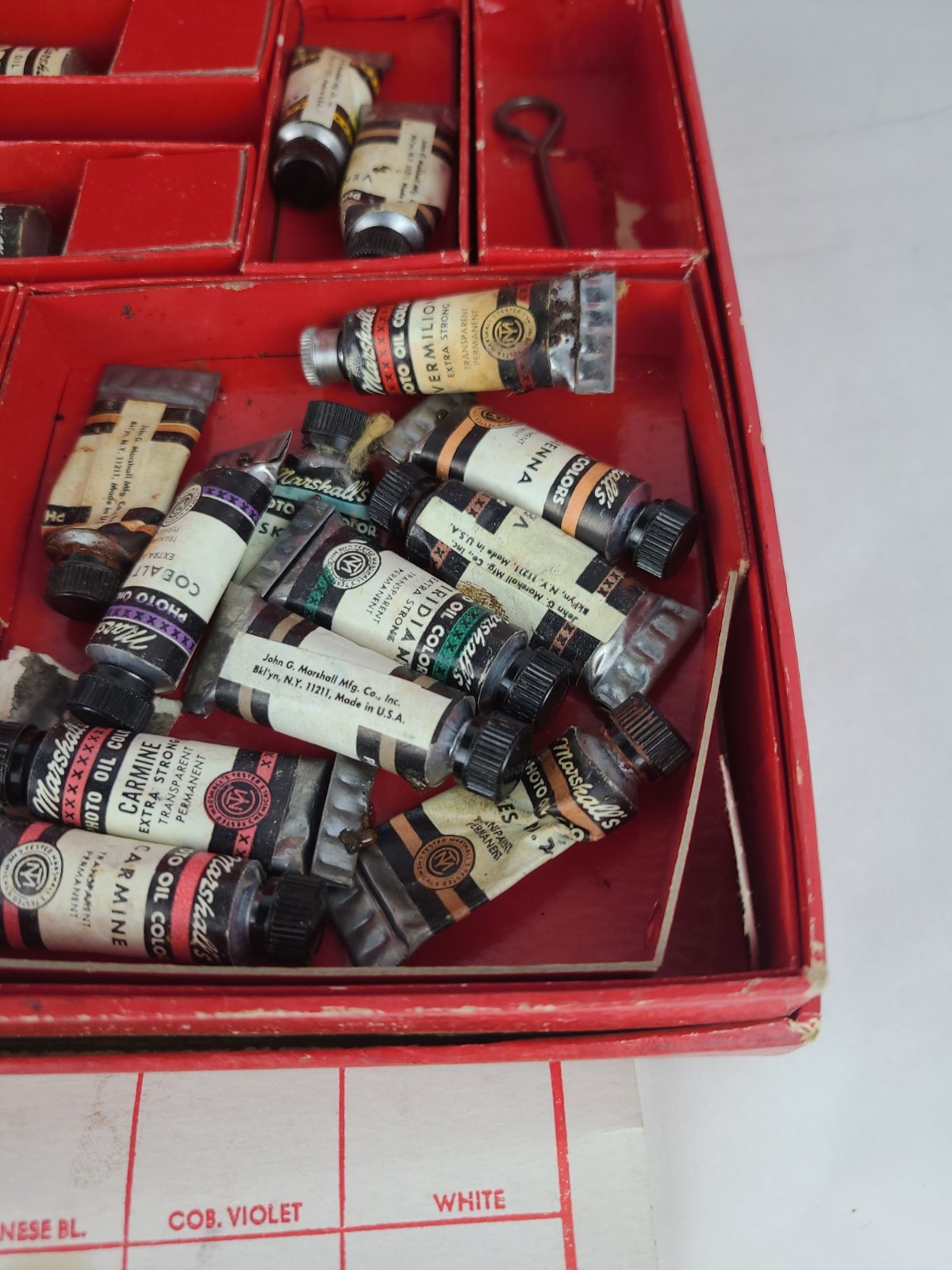 Vintage Marshall’s Photo Oil Colors Art Kit Hobby Prop – See Photos