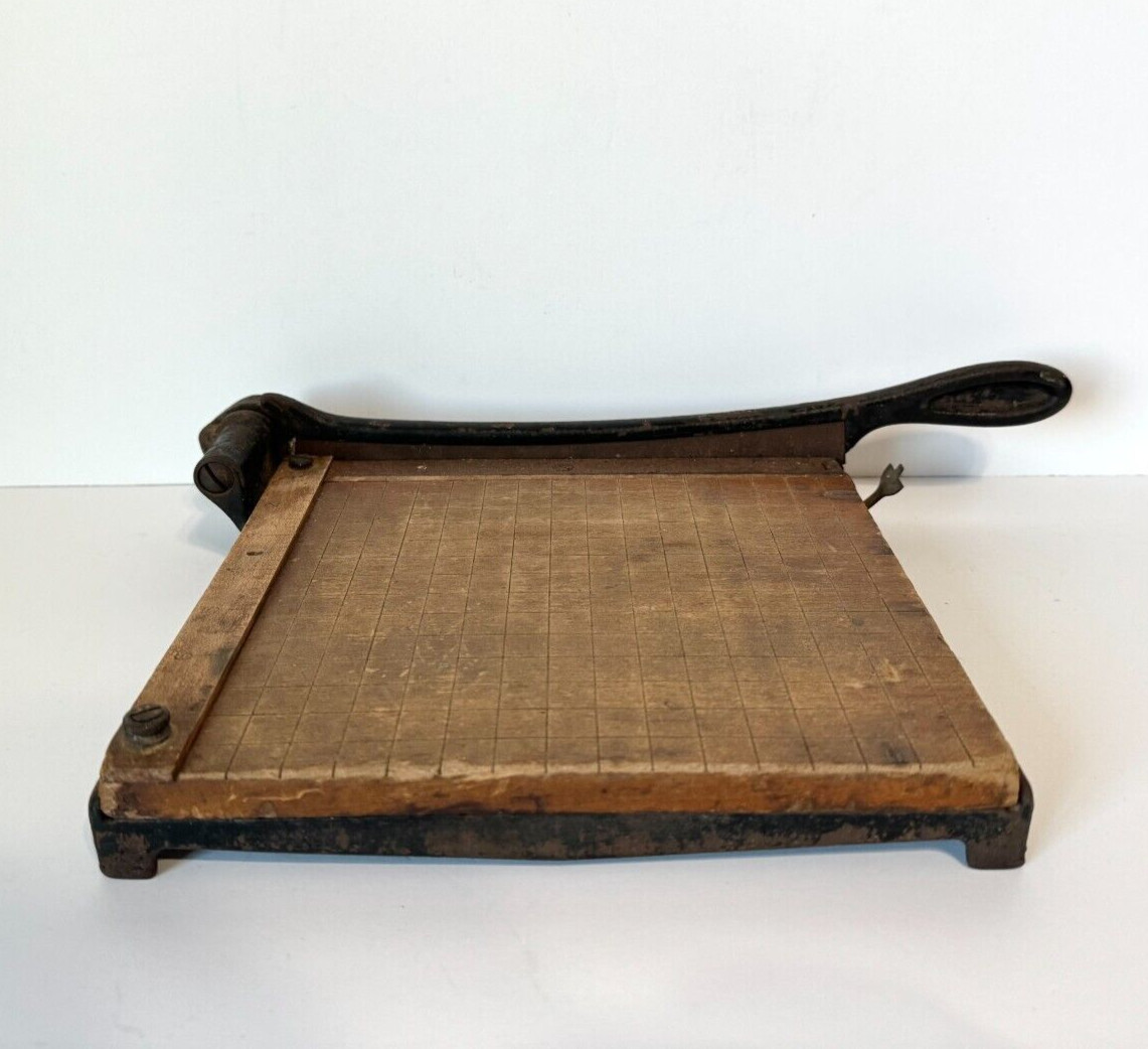 VTG 1900s No. 2 Eastman Kodak Wood & Cast Iron Trimming Board 8.75″ L
