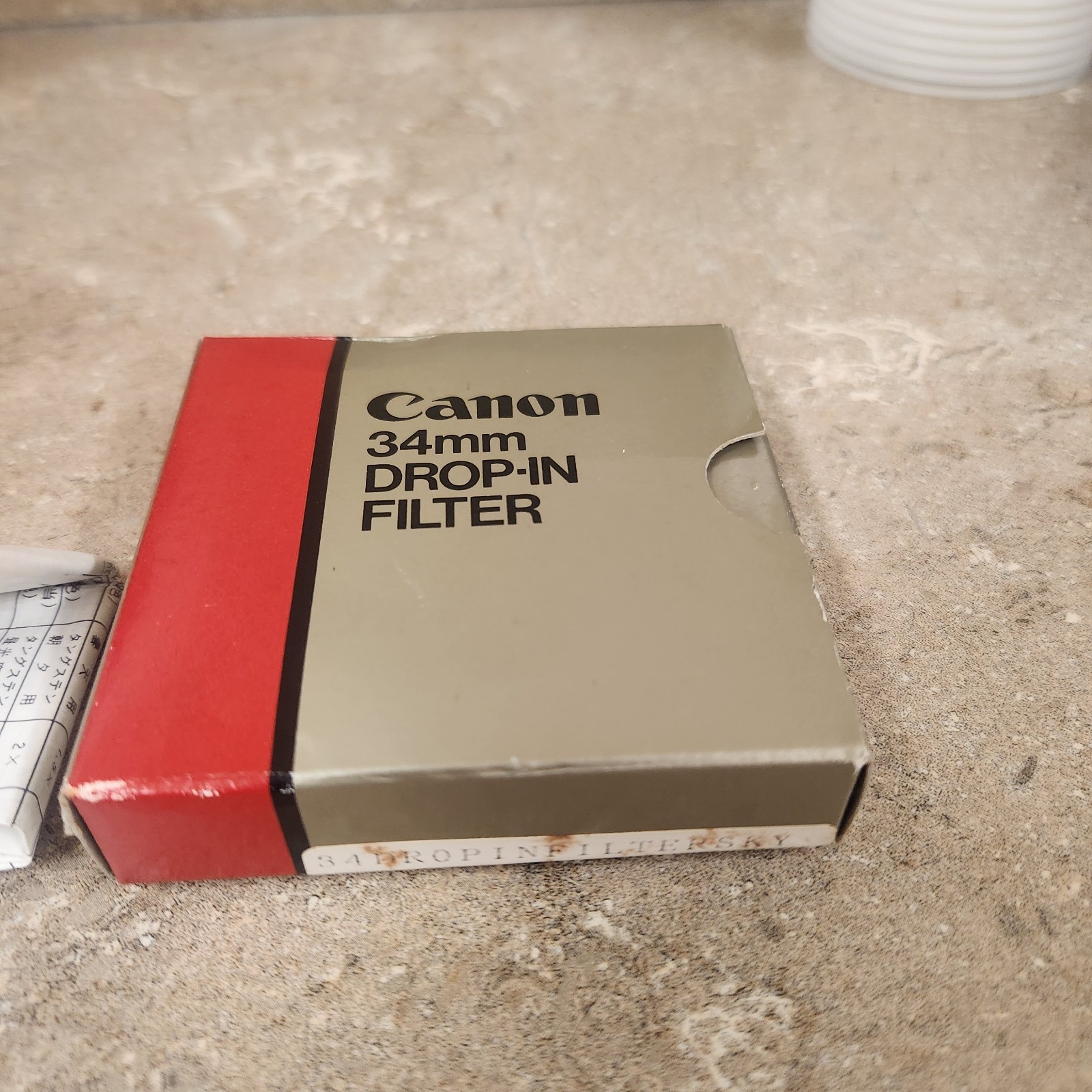 Canon 34mm Drop In Gelatin Filter holder for 1978 Canon 300mm f4 FD lens – READ