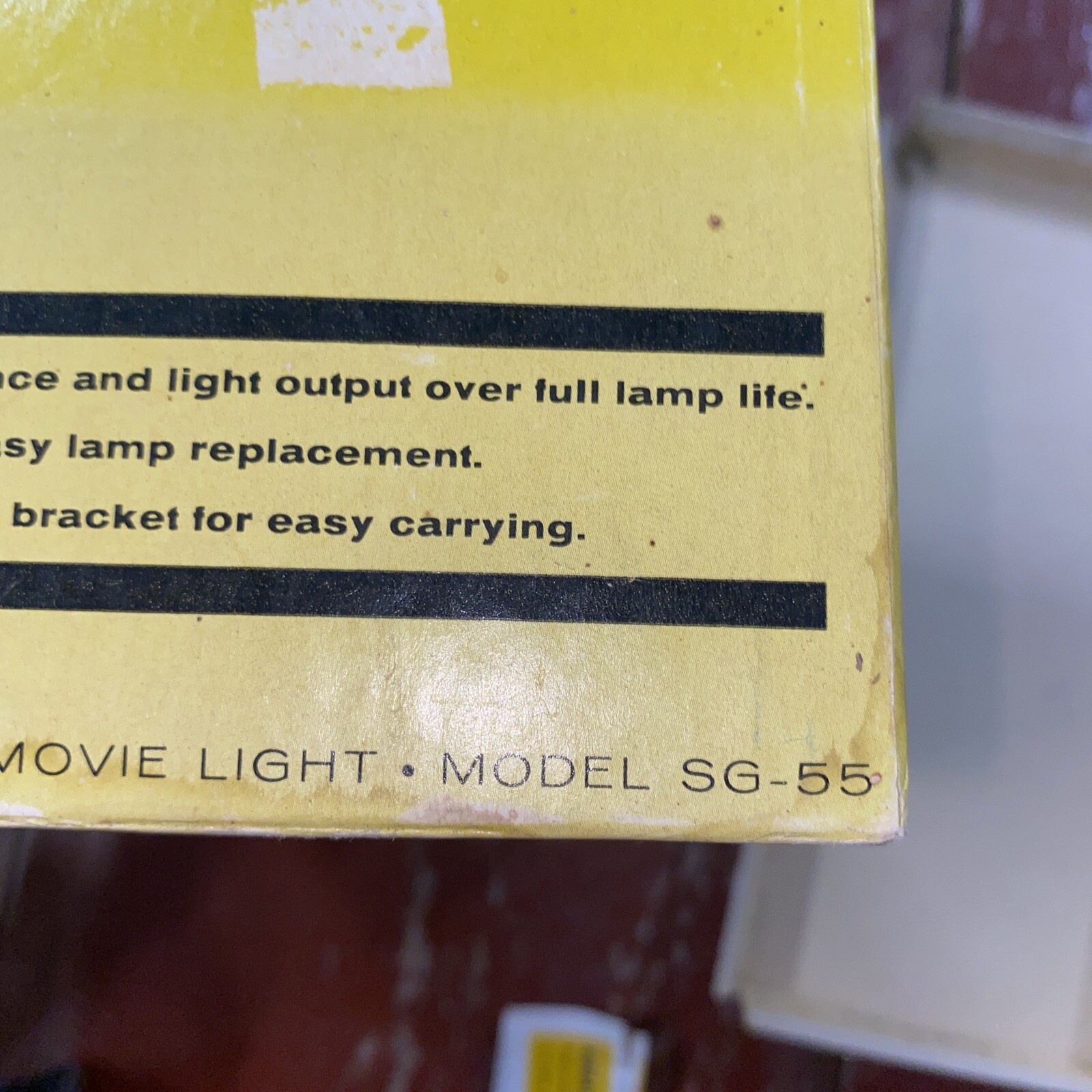 Vintage SYLVANIA SUN GUN II Movie Light SG-55 Tested & Works