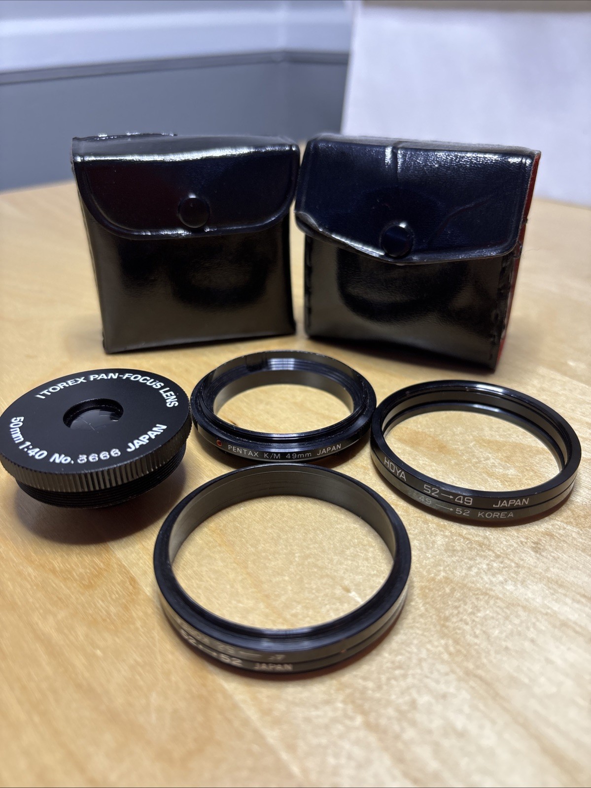 Itorex Pan-Focus Lens 50mm 1:40 Pin Hole with 3 Adapters Included, With Cases.
