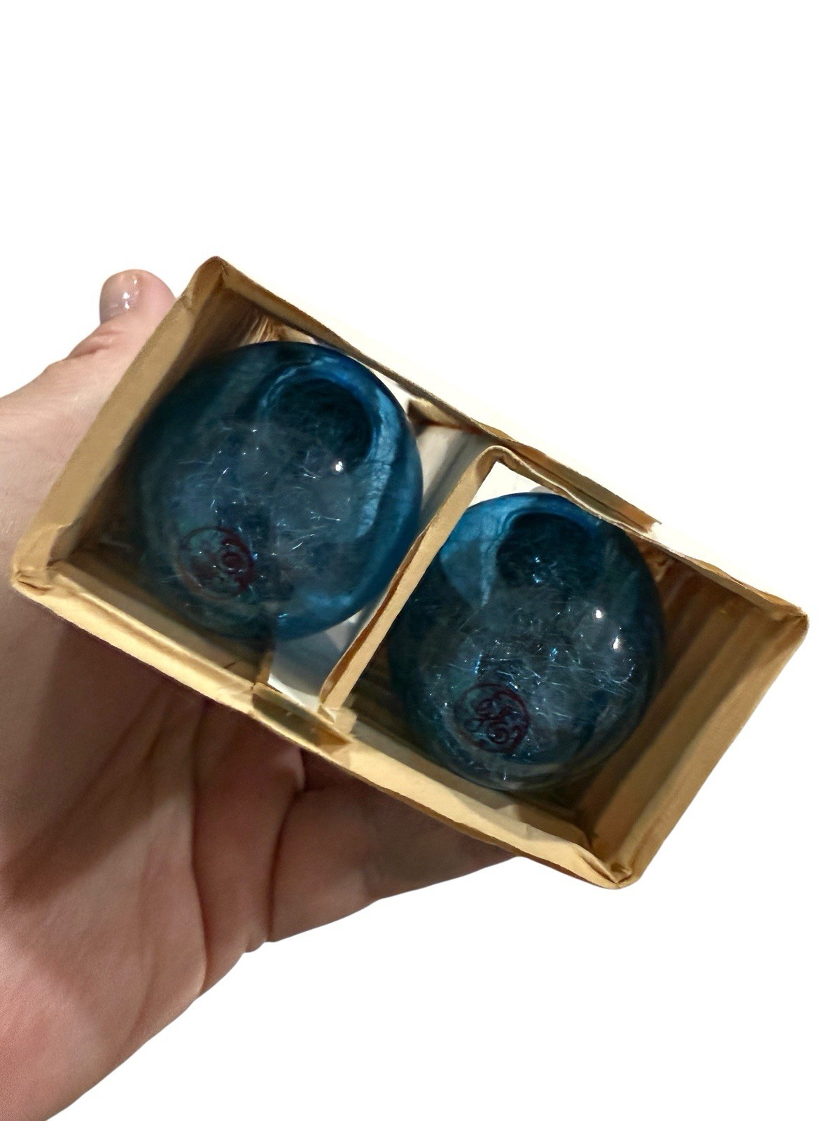 Vintage GE 12 Guaranteed Flashbulbs 5B Blue NOS Full