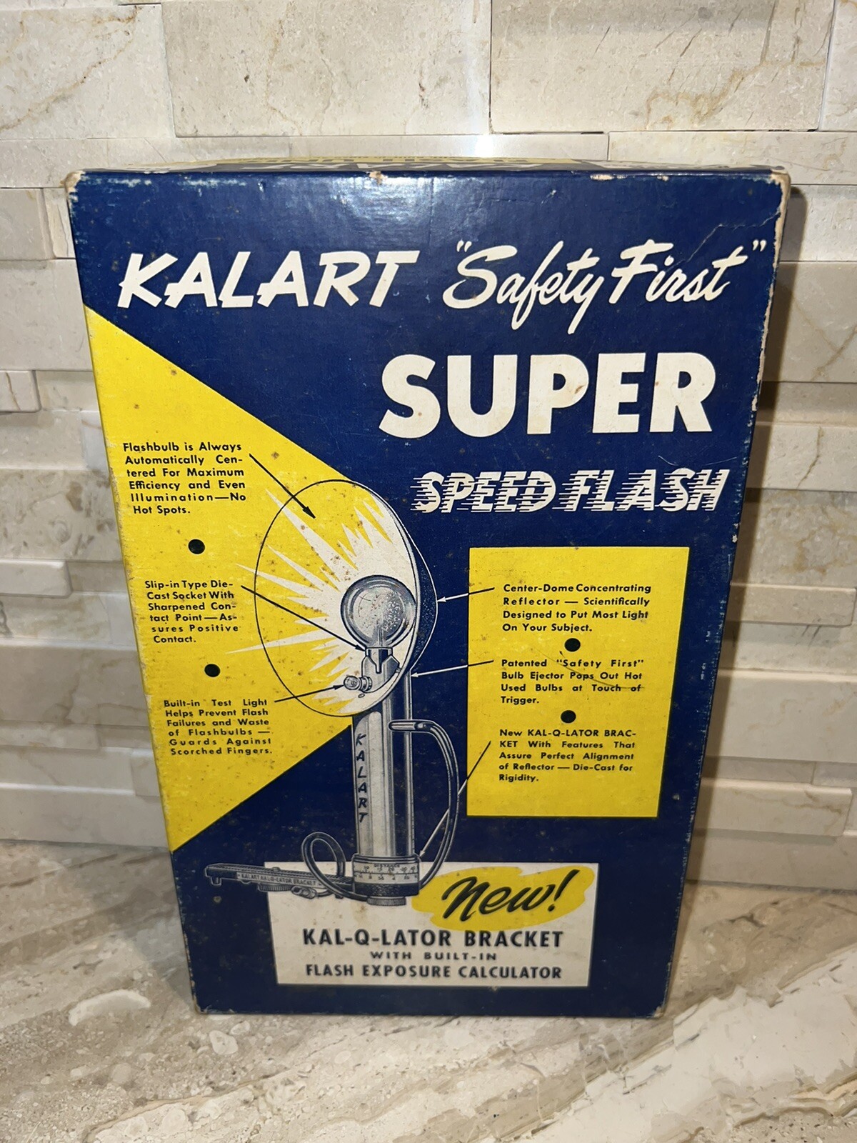 VTG AS IS Safety First Kalart Super Speed Flash Original Box 5 Bulbs UNTESTED